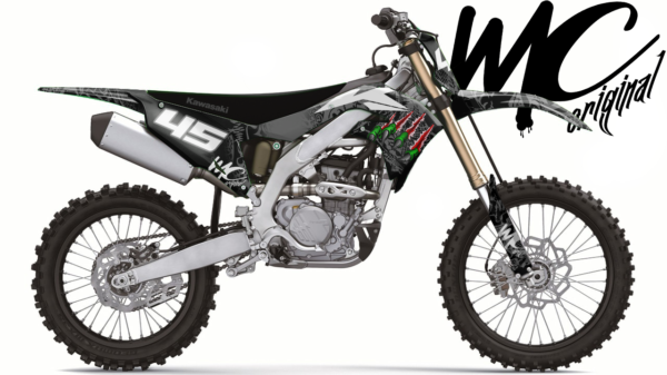 Kit de adhesivos kawasaki green claw