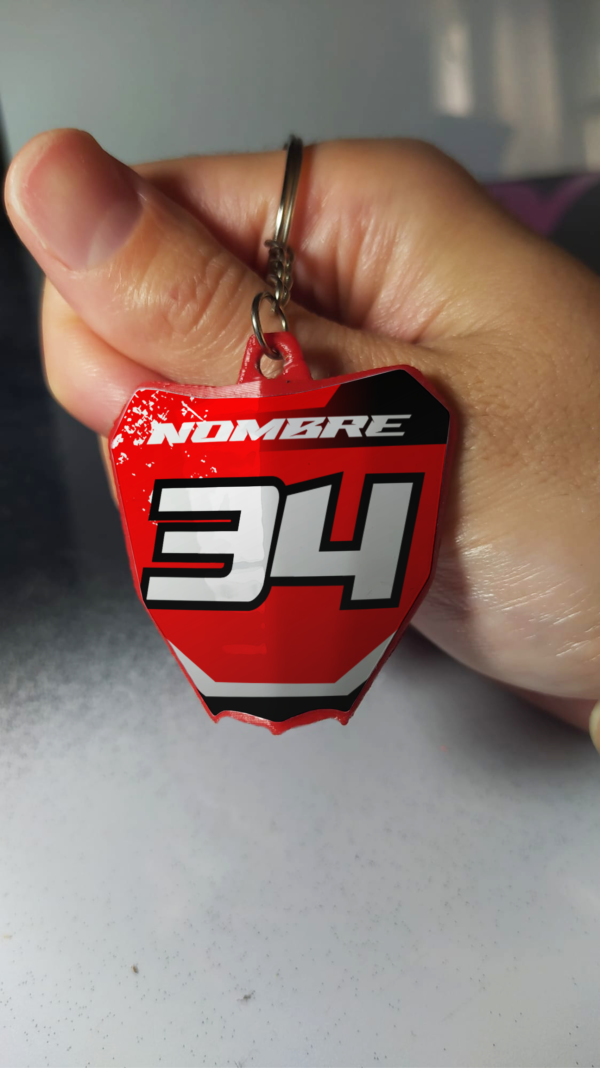 Llavero honda careta personalizable racing