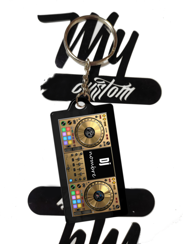 llavero personalizado  para dj  mesa de mezcla