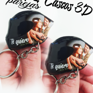 PACK DE LLAVEROS CASCOS 3D