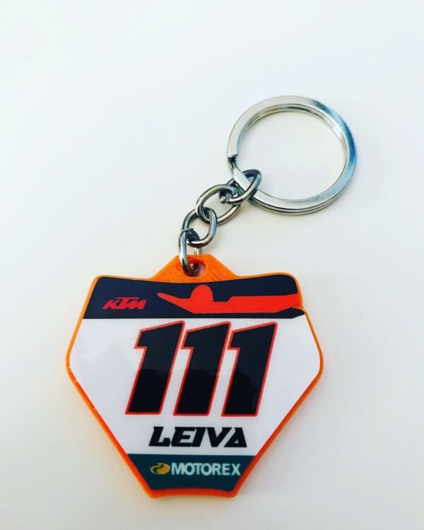 Llavero careta de motocross  formato Ktm