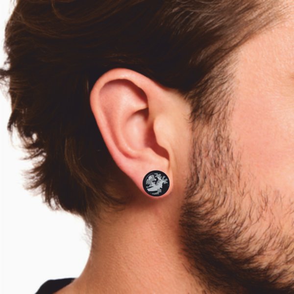 Pendientes para hombre Camo