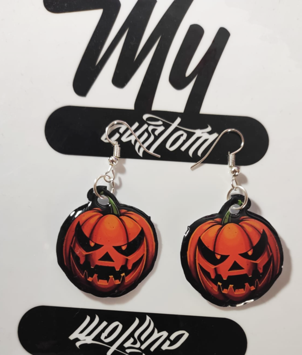 pendientes calabazas de Halloween