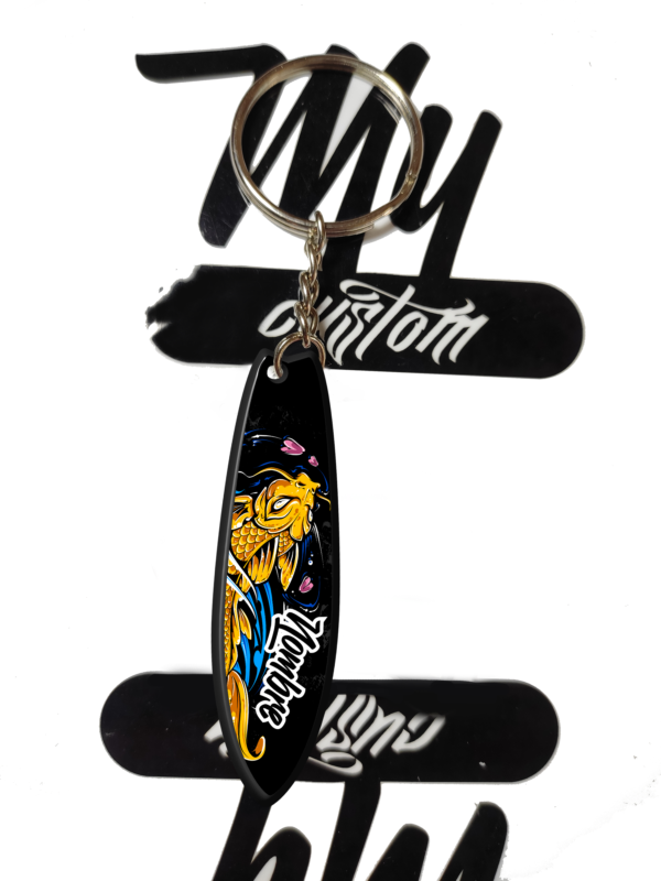 Llavero tabla de surf Gold fish