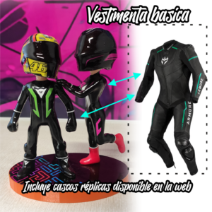 Figura piloto moto Gp Vestimenta Básica
