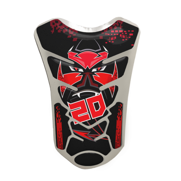 Protector de tanque adhesivo Quartararo red black