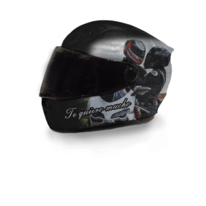 Mini Casco de Exposición Personalizado con Foto – Un detalle único para tu pareja